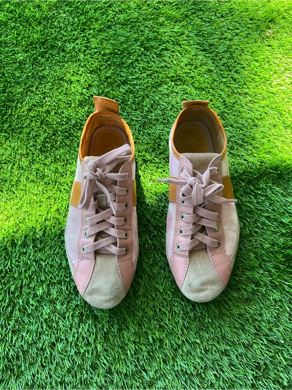 Pink coach shoes